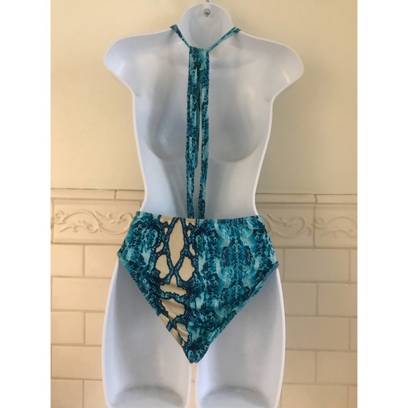Fashion Nova 2 Pc Swimsuit Cardigan Set- SMALL - Picture 2 of 5